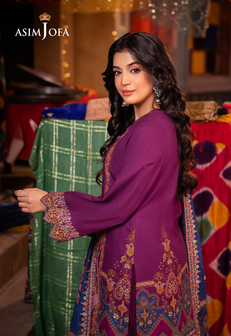 AJEL-14 PRINTED LAWN 3 PCS