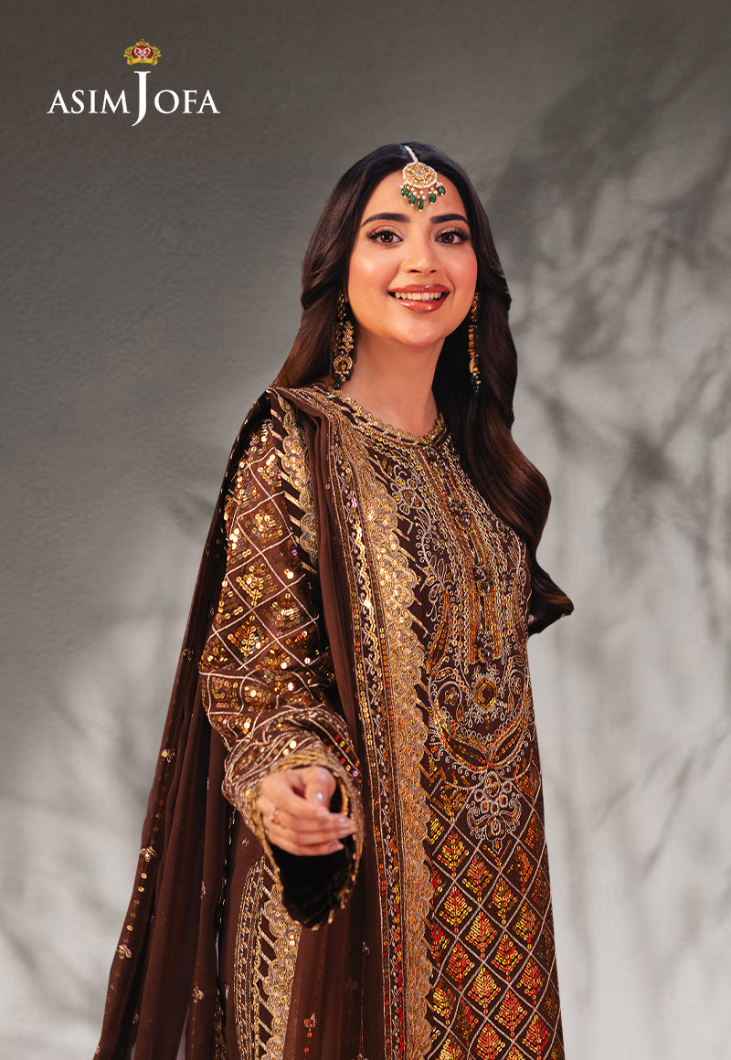 AJKK-30 EMBROIDERED CHIFFON 3 PCS