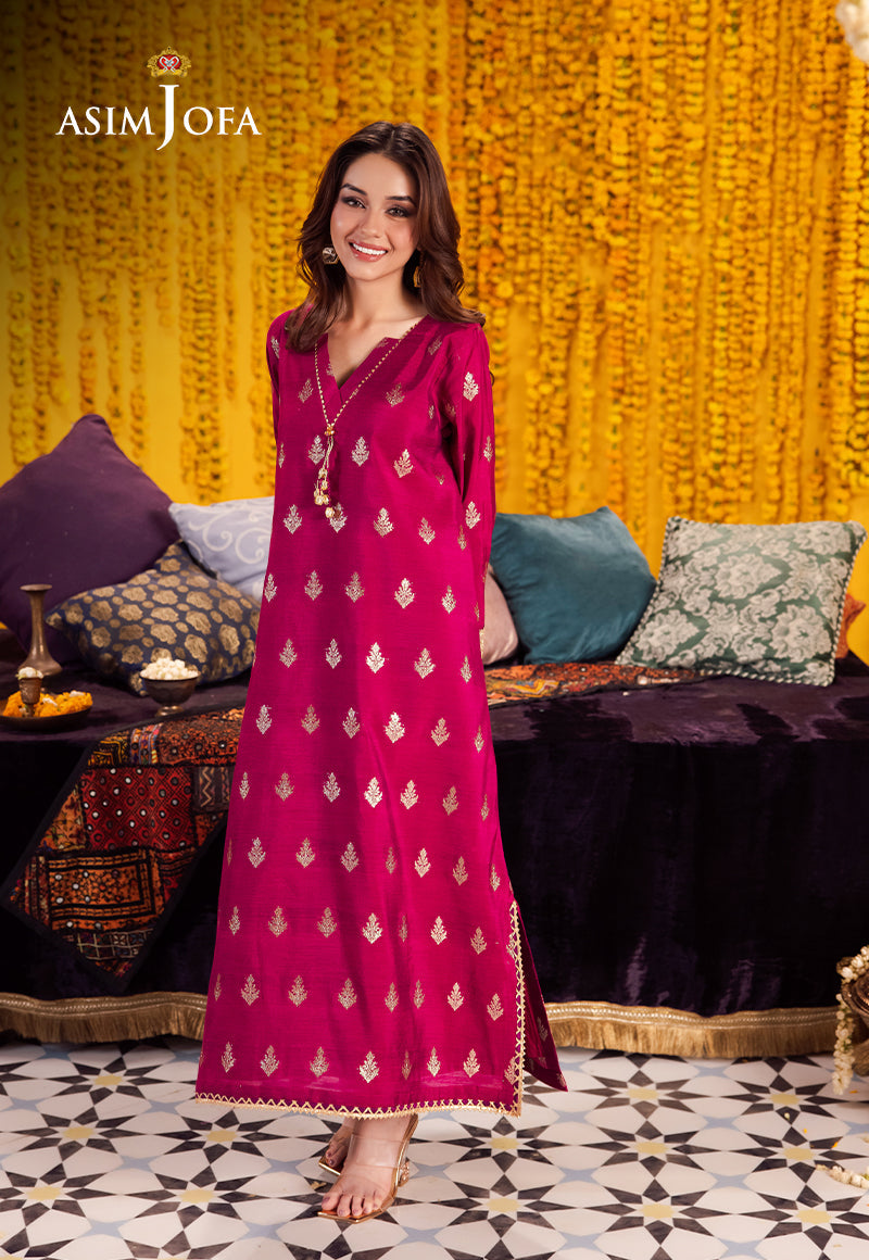 AJFP-09 STITCHING PATTERN ZARI JACQUARD 2PC