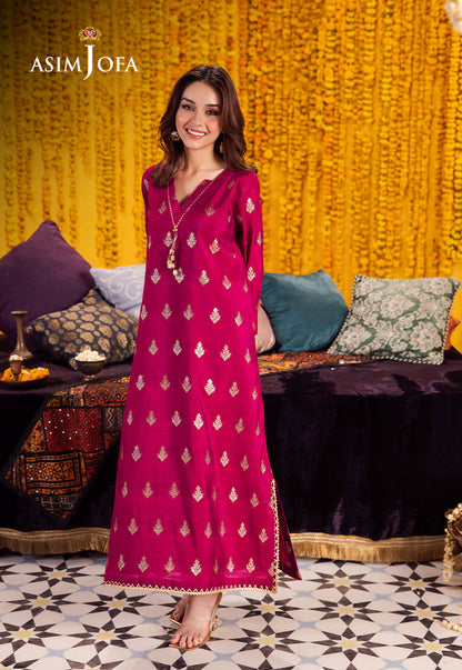 AJFP-09 STITCHING PATTERN ZARI JACQUARD 2PC