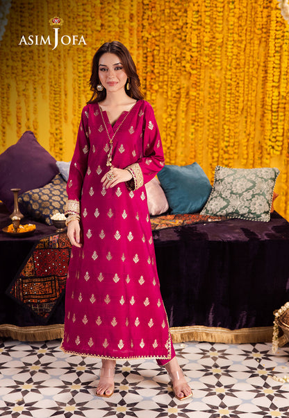 AJFP-09 STITCHING PATTERN ZARI JACQUARD 2PC