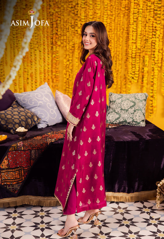 AJFP-09 STITCHING PATTERN ZARI JACQUARD 2PC
