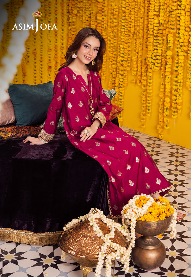 AJFP-09 STITCHING PATTERN ZARI JACQUARD 2PC