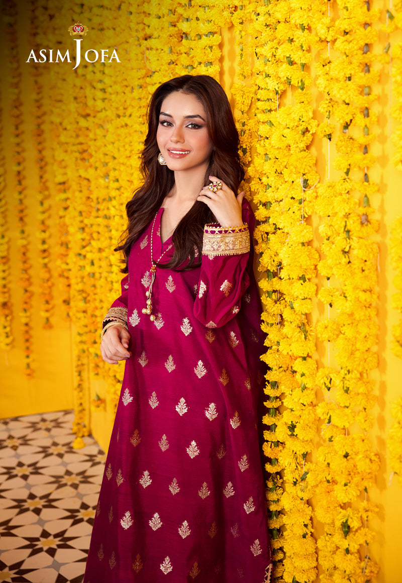 AJFP-09 STITCHING PATTERN ZARI JACQUARD 2PC