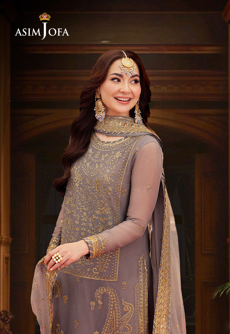 AJMJ-27 EMBROIDERED CHIFFON 3 PCS
