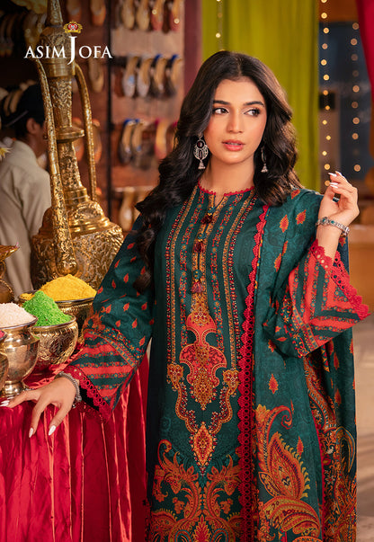 AJEL-06 PRINTED LAWN 3 PCS