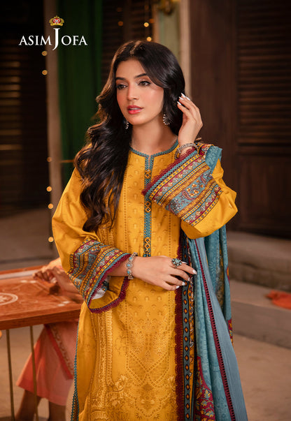 AJEL-18 PRINTED LAWN 3 PCS