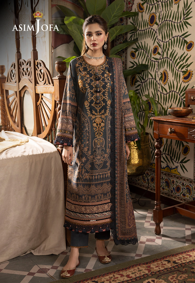 AJNRP-05 STITCHED EMBROIDERED CAMBRIC STITCHED 3 PCS