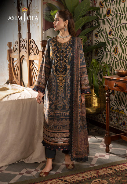 AJNRP-05 STITCHED EMBROIDERED CAMBRIC STITCHED 3 PCS