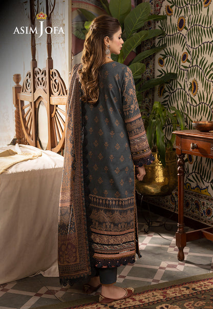 AJNRP-05 STITCHED EMBROIDERED CAMBRIC STITCHED 3 PCS