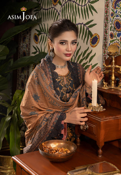 AJNRP-05 STITCHED EMBROIDERED CAMBRIC STITCHED 3 PCS
