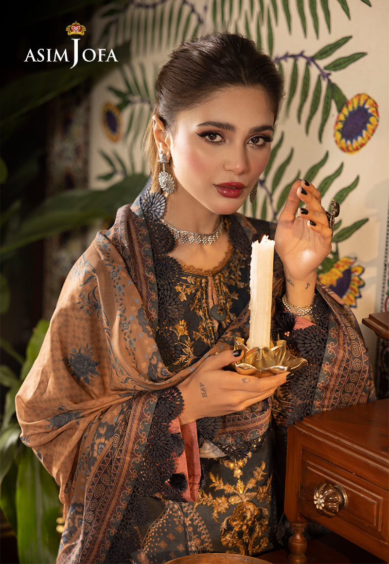 AJNRP-05 STITCHED EMBROIDERED CAMBRIC STITCHED 3 PCS
