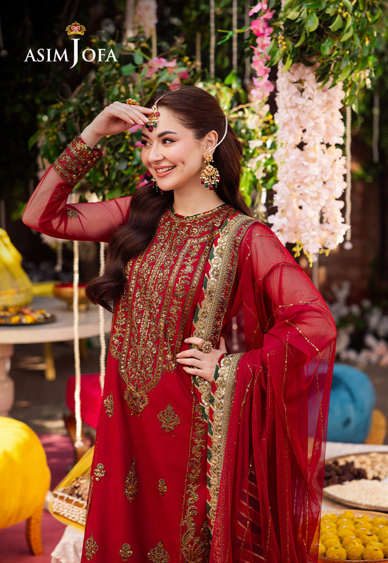 AJMJ-13 EMBROIDERED NET 3 PCS