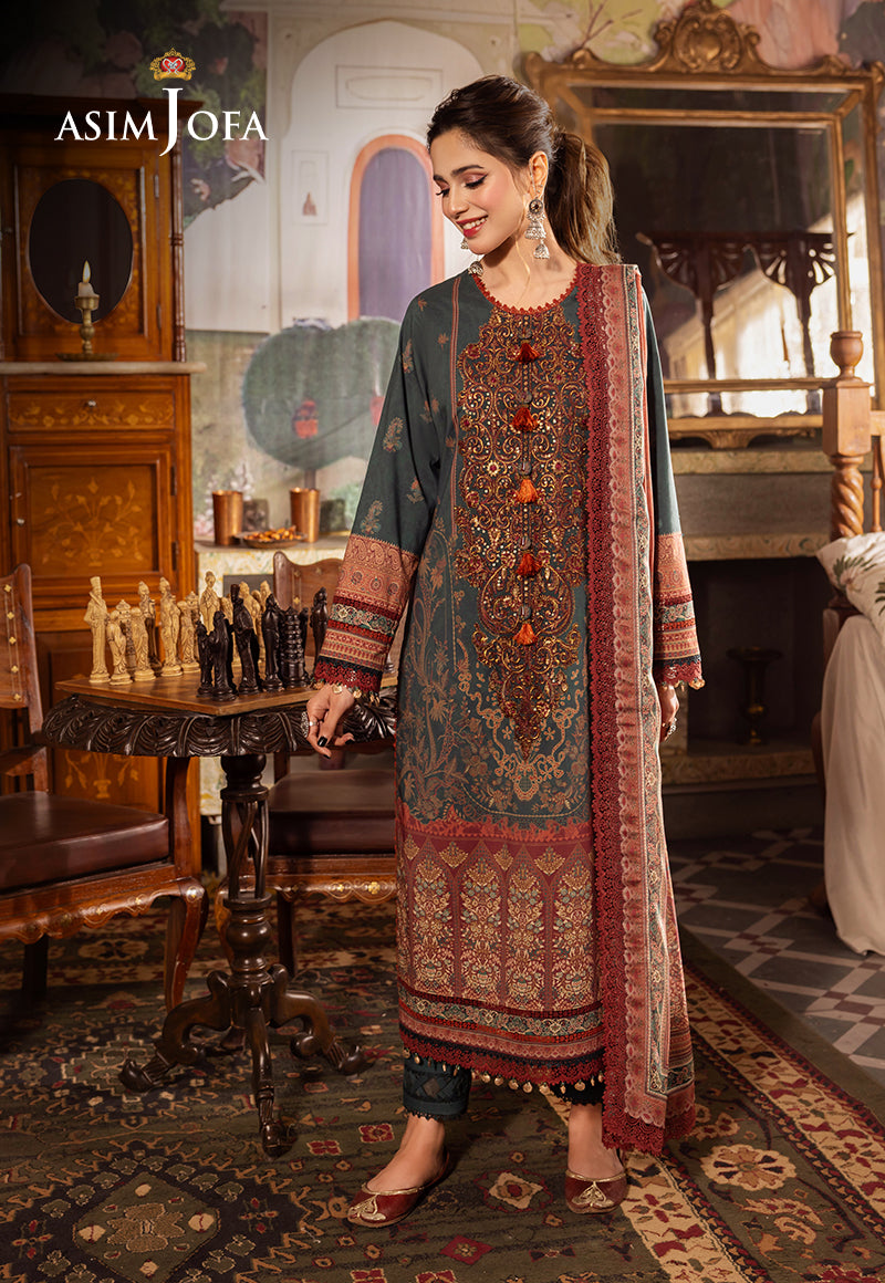AJNRP-02 EMBROIDERED JACQUARD STITCHED 3 PCS