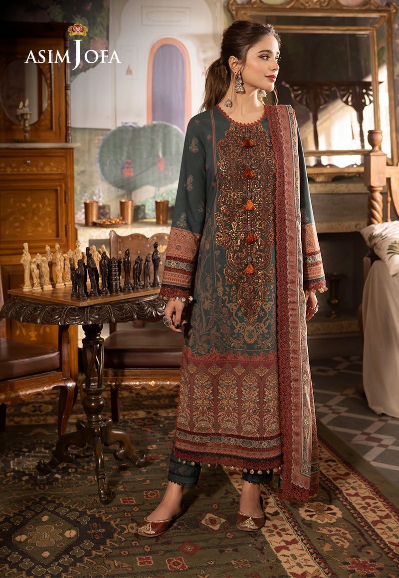 AJNRP-02 EMBROIDERED JACQUARD STITCHED 3 PCS