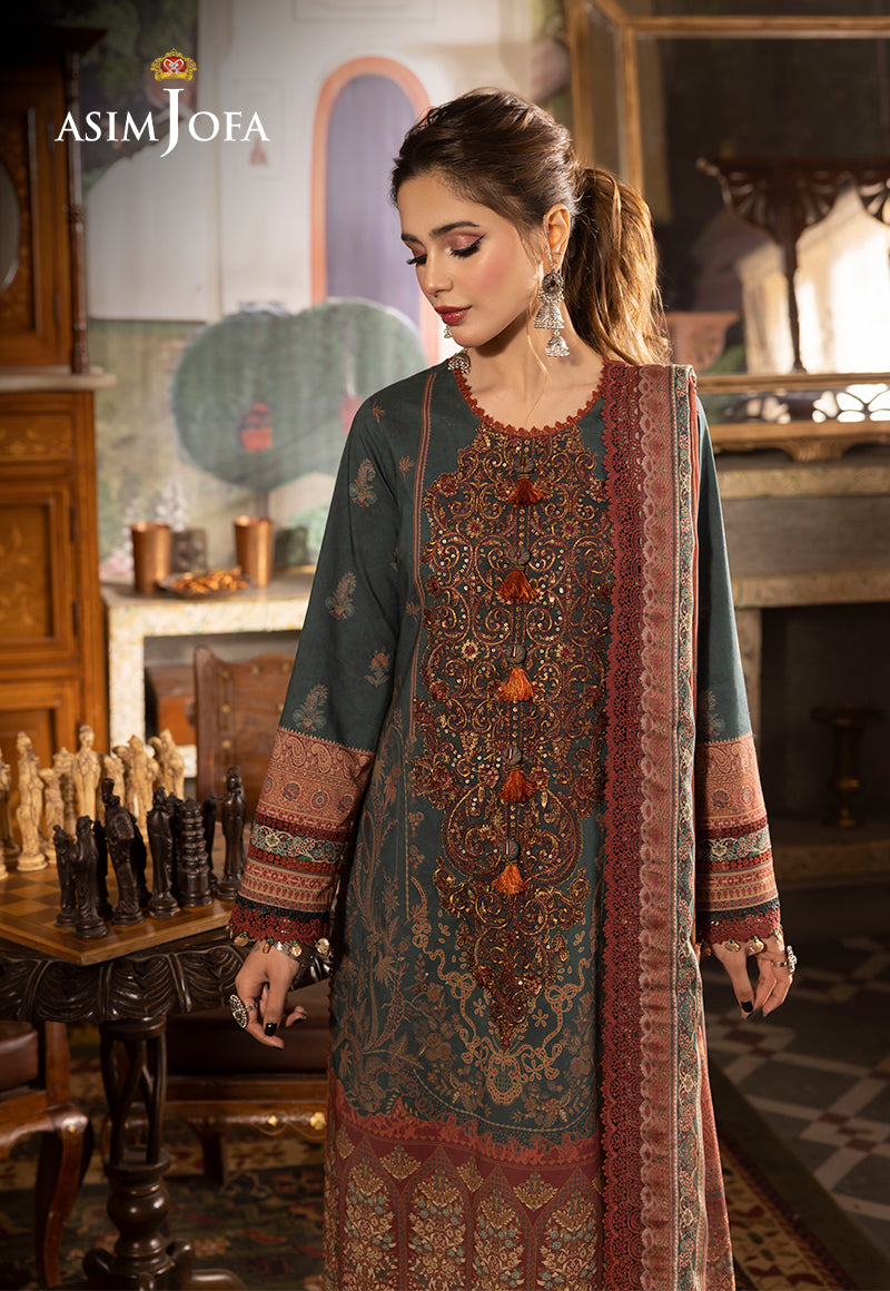 AJNRP-02 EMBROIDERED JACQUARD STITCHED 3 PCS