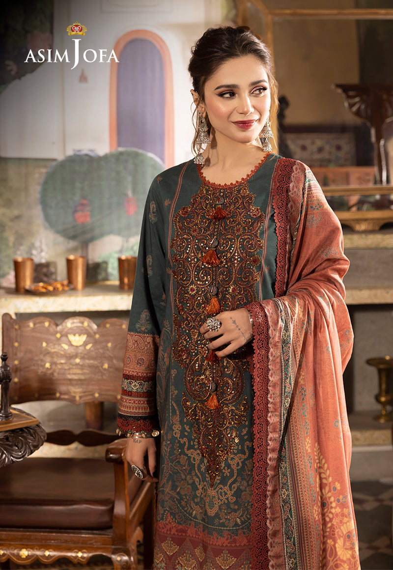 AJNRP-02 EMBROIDERED JACQUARD STITCHED 3 PCS