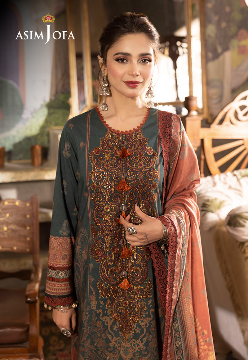 AJNRP-02 EMBROIDERED JACQUARD STITCHED 3 PCS