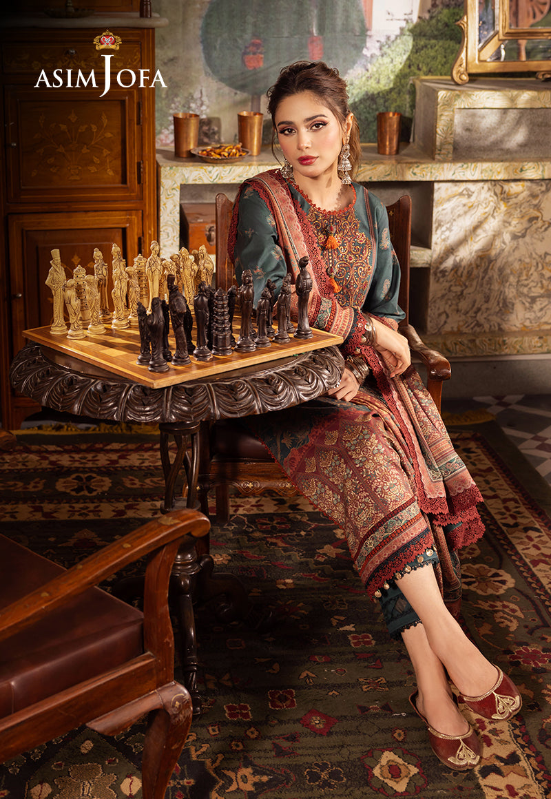AJNRP-02 EMBROIDERED JACQUARD STITCHED 3 PCS