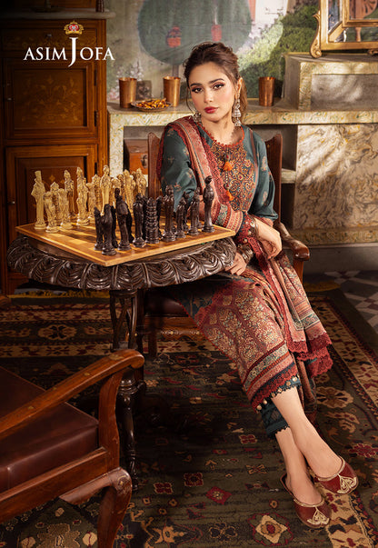 AJNRP-02 EMBROIDERED JACQUARD STITCHED 3 PCS