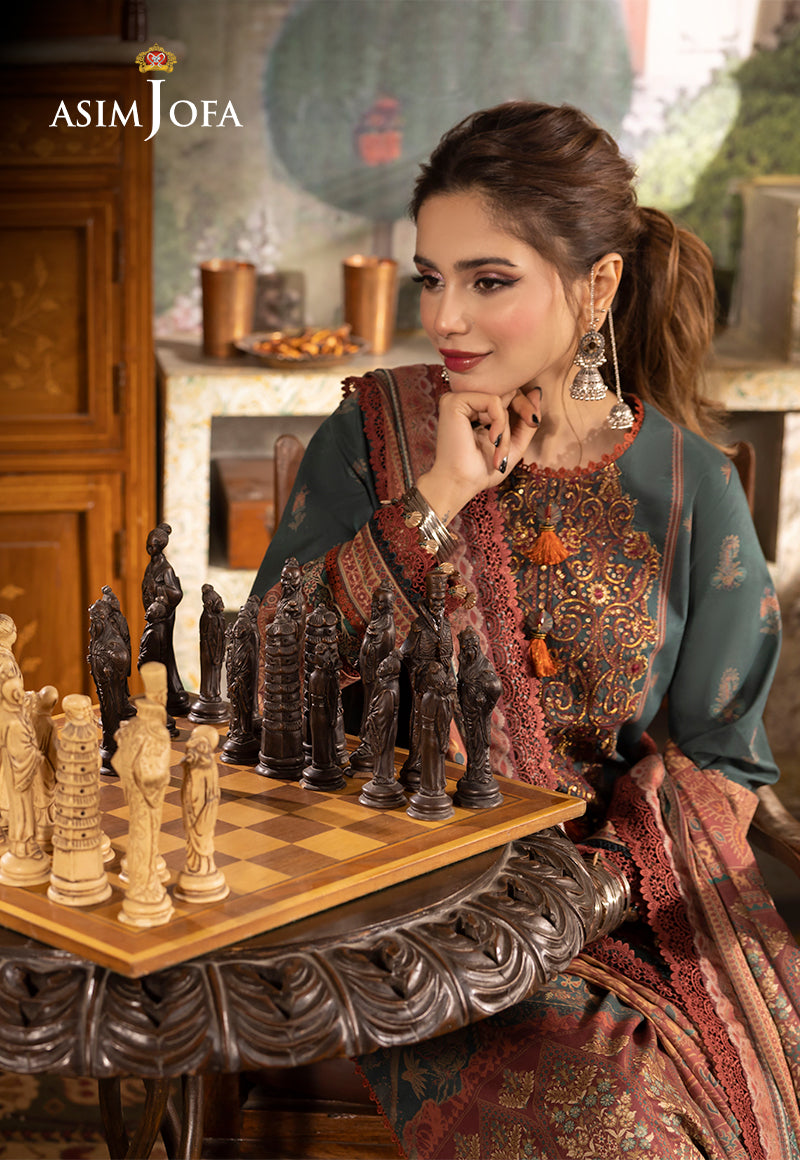 AJNRP-02 EMBROIDERED JACQUARD STITCHED 3 PCS