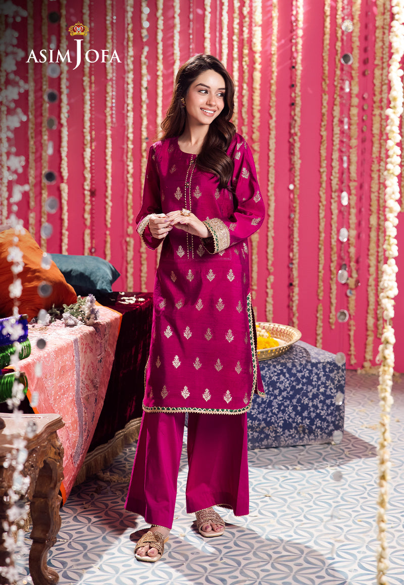AJFP-07 STITCHING PATTERN ZARI JACQUARD 2PC