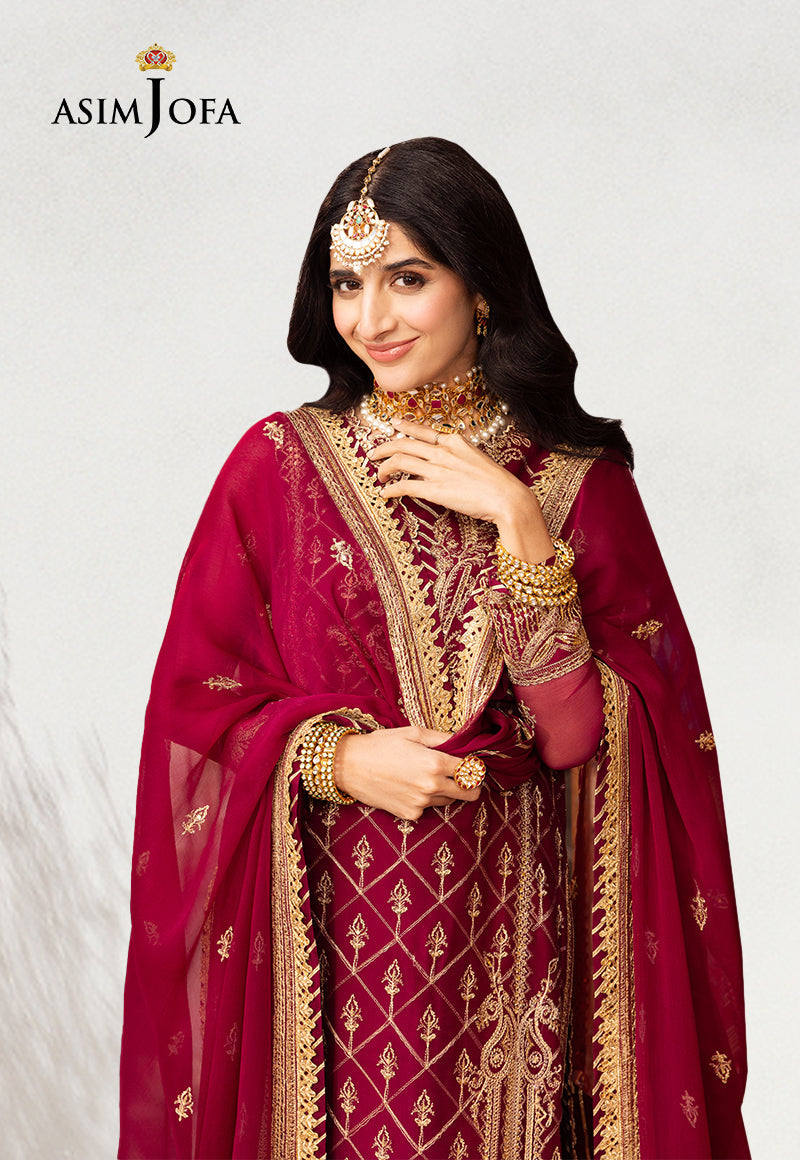 AJCD-05 EMBROIDERED CHIFFON 3 PCS