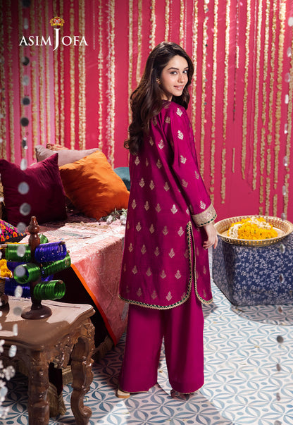 AJFP-07 STITCHING PATTERN ZARI JACQUARD 2PC