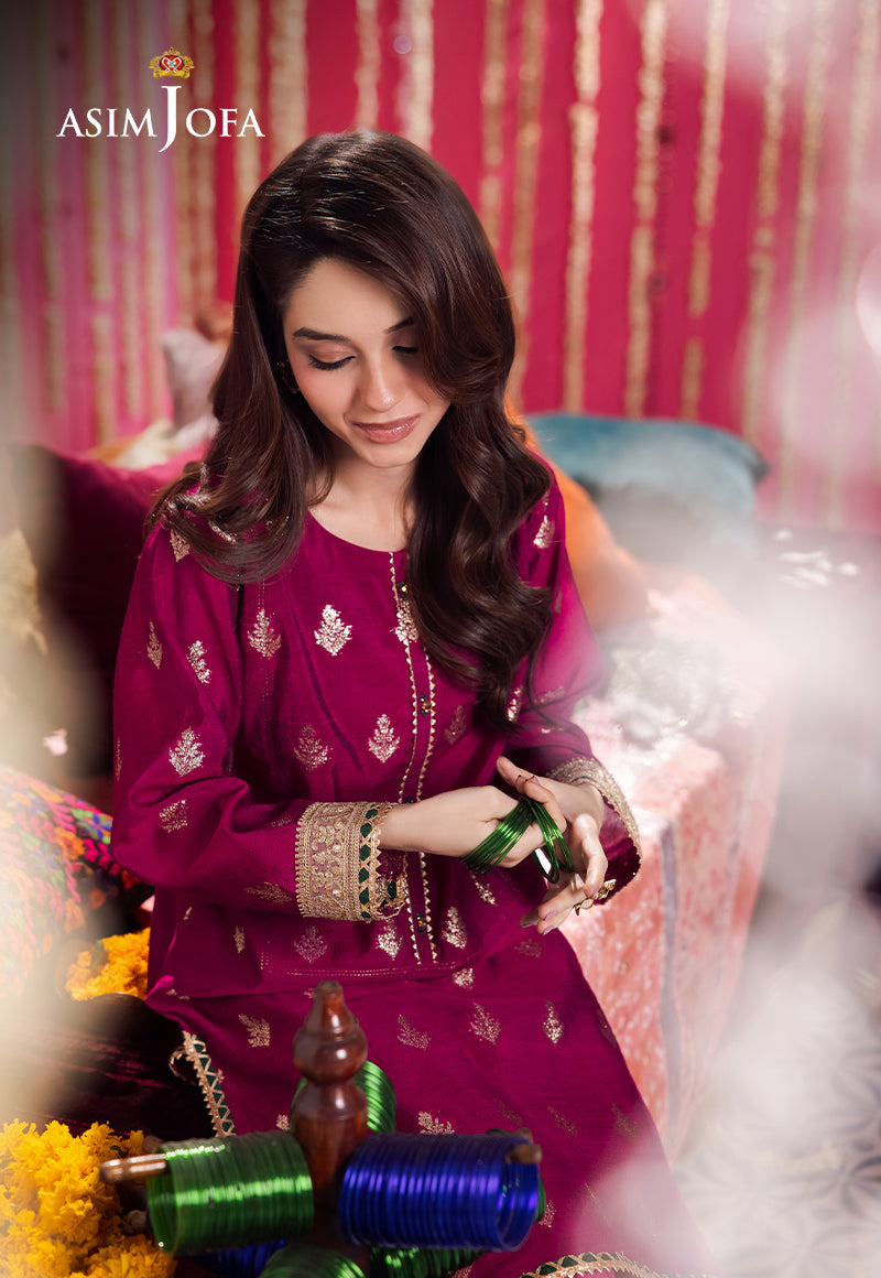 AJFP-07 STITCHING PATTERN ZARI JACQUARD 2PC
