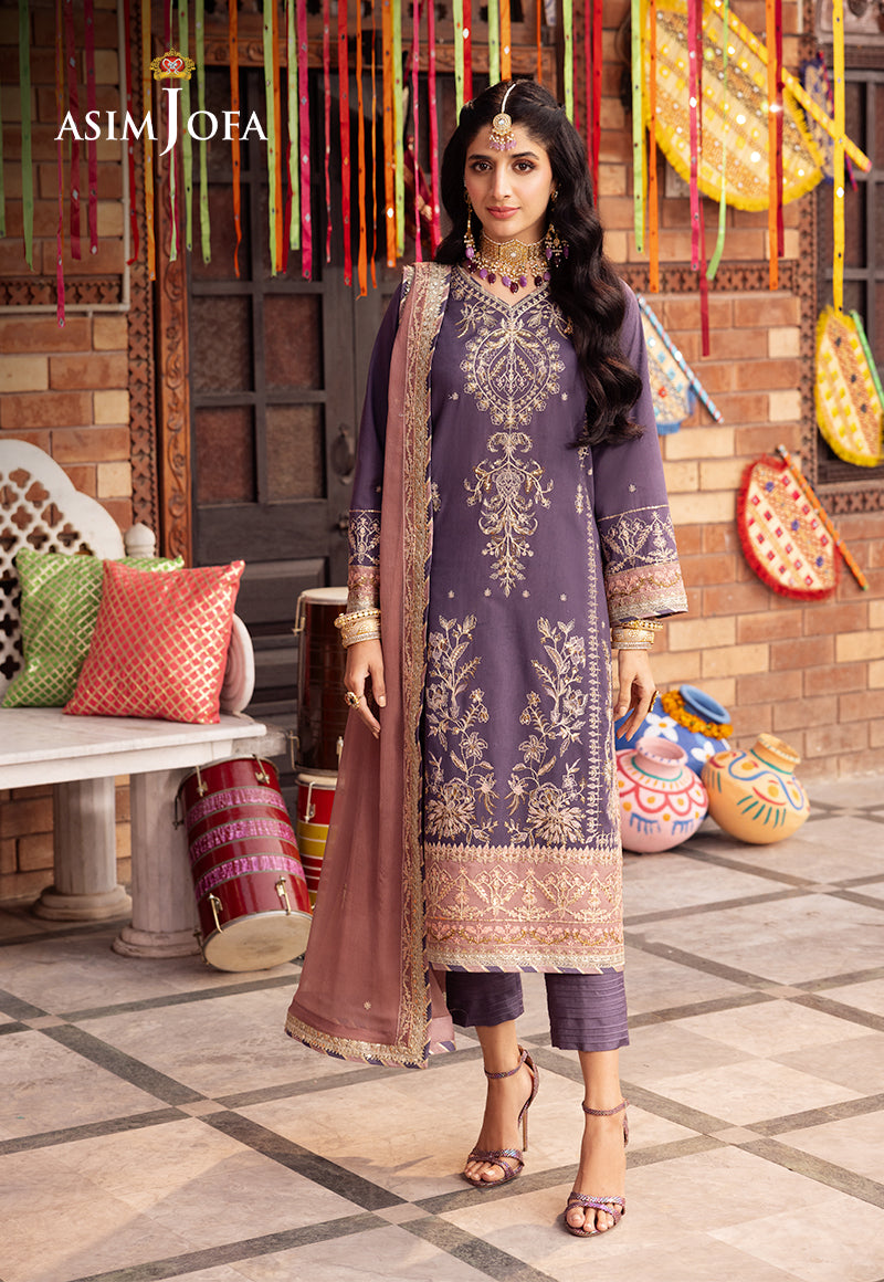 AJCDP-26 EMBROIDERED STITCHED 3 PCS