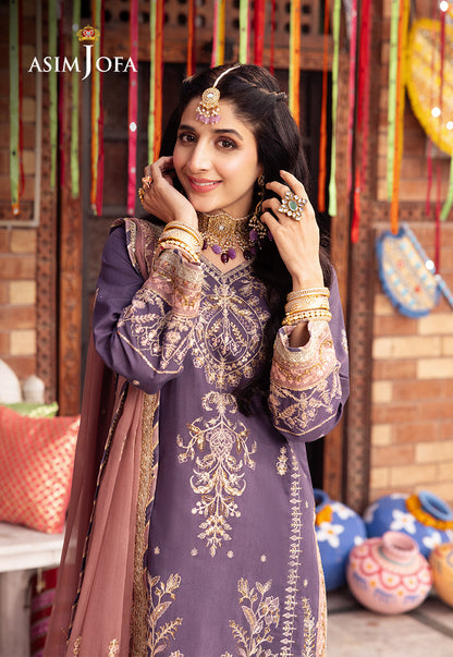 AJCDP-26 EMBROIDERED STITCHED 3 PCS