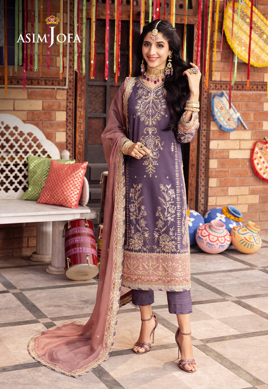 AJCDP-26 EMBROIDERED STITCHED 3 PCS