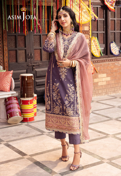 AJCDP-26 EMBROIDERED STITCHED 3 PCS