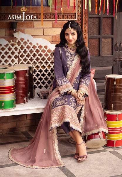 AJCDP-26 EMBROIDERED STITCHED 3 PCS
