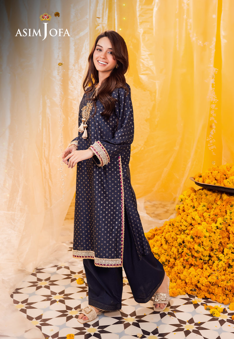 AJFP-13 EMBROIDERED ZARI JACQUARD 2PC