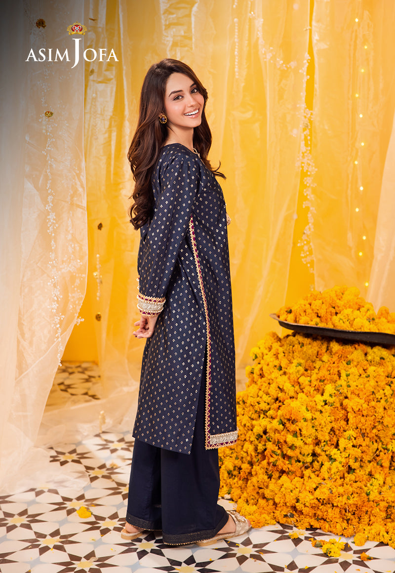 AJFP-13 EMBROIDERED ZARI JACQUARD 2PC
