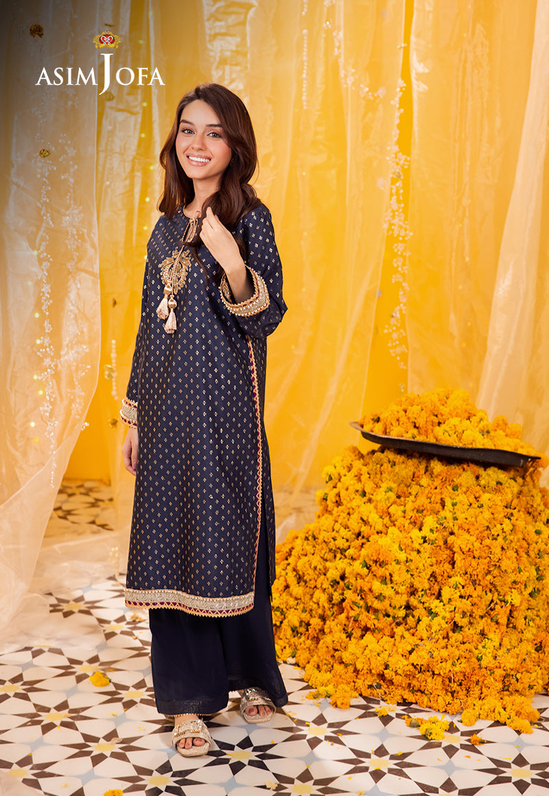AJFP-13 EMBROIDERED ZARI JACQUARD 2PC