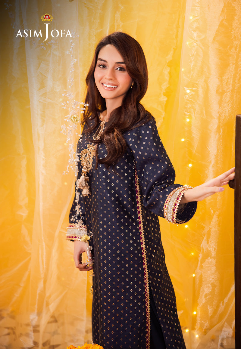 AJFP-13 EMBROIDERED ZARI JACQUARD 2PC
