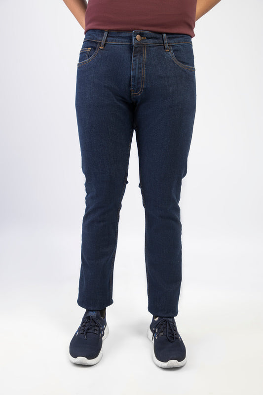 Latest Navy Blue Denim Jeans-Paint (Stretchable) Pakistan