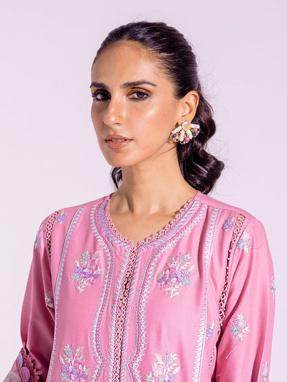 Pink Palm Earrings
