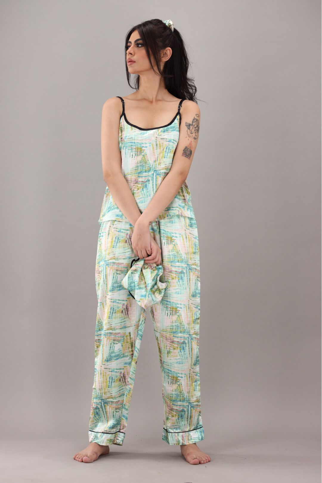 Eshaal Omani Twilight Comfort Nightwear â€“ Luxurious Fabric for Restful Sleep Silky Finish Night Dress For Women and Girls 7 Piece Night Wear Women's Pajama Sets