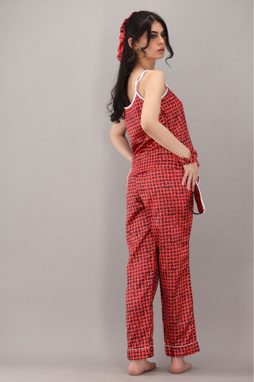 Eshaal Omani Chic Nightwear Collection â€“ Perfect Blend of Comfort & Fashion Silky Finish Night Dress For Women and Girls 7 Piece Night Wear Women's Pajama Sets