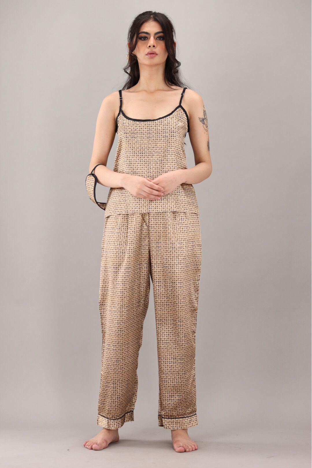 Eshaal Omani Relaxation Nightwear â€“ Stylish & Soft for Sweet Dreams Silky Finish Night Dress For Women and Girls 7 Piece Night Wear Women's Pajama Sets