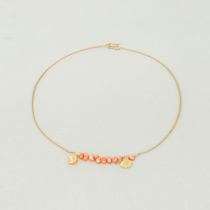 Peach Sand Necklace