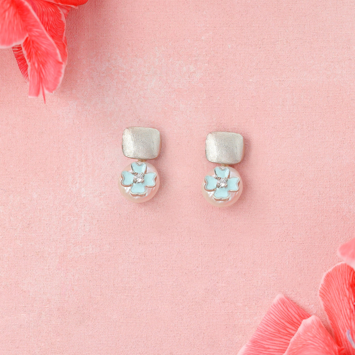 Floral Charm Earrings