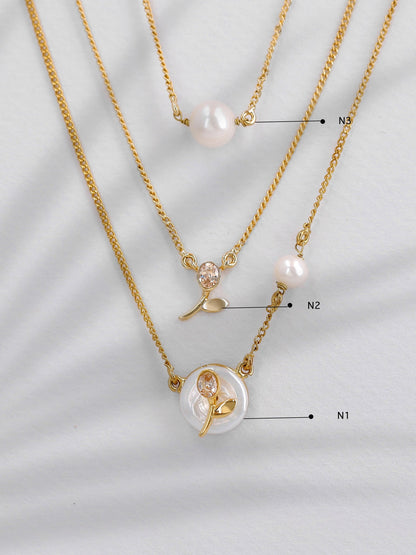 Tea Rose Necklaces