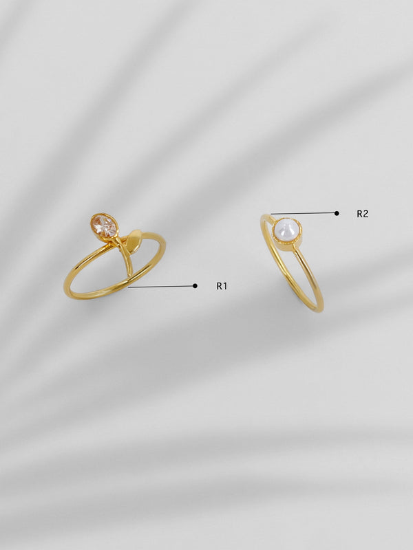 Tea Rose Rings