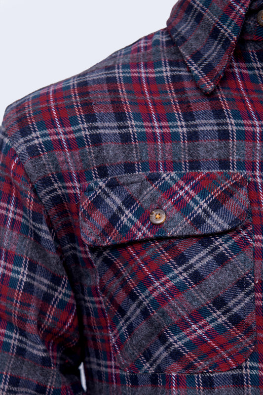 Studio By Arj 100% Cotton Brushed Very Warm Shirt For Father To Grand Father