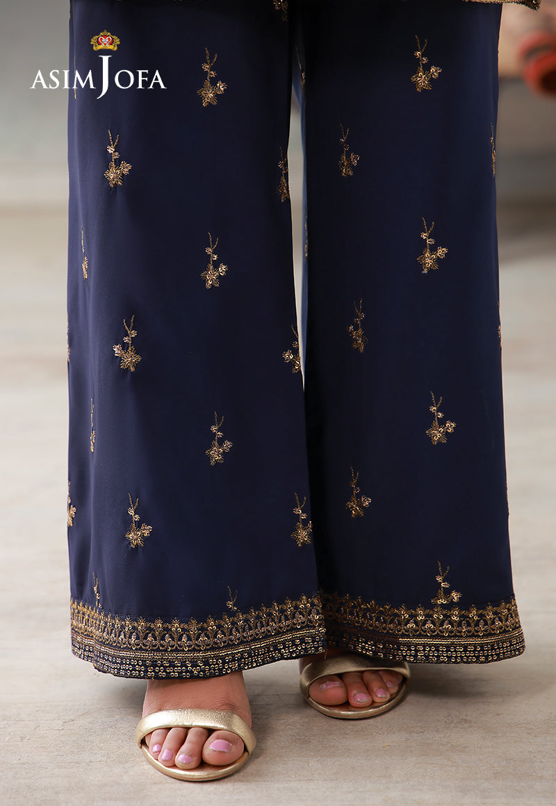 AJLPN-04 Embroidered Poly Silk Stitched 2pcs