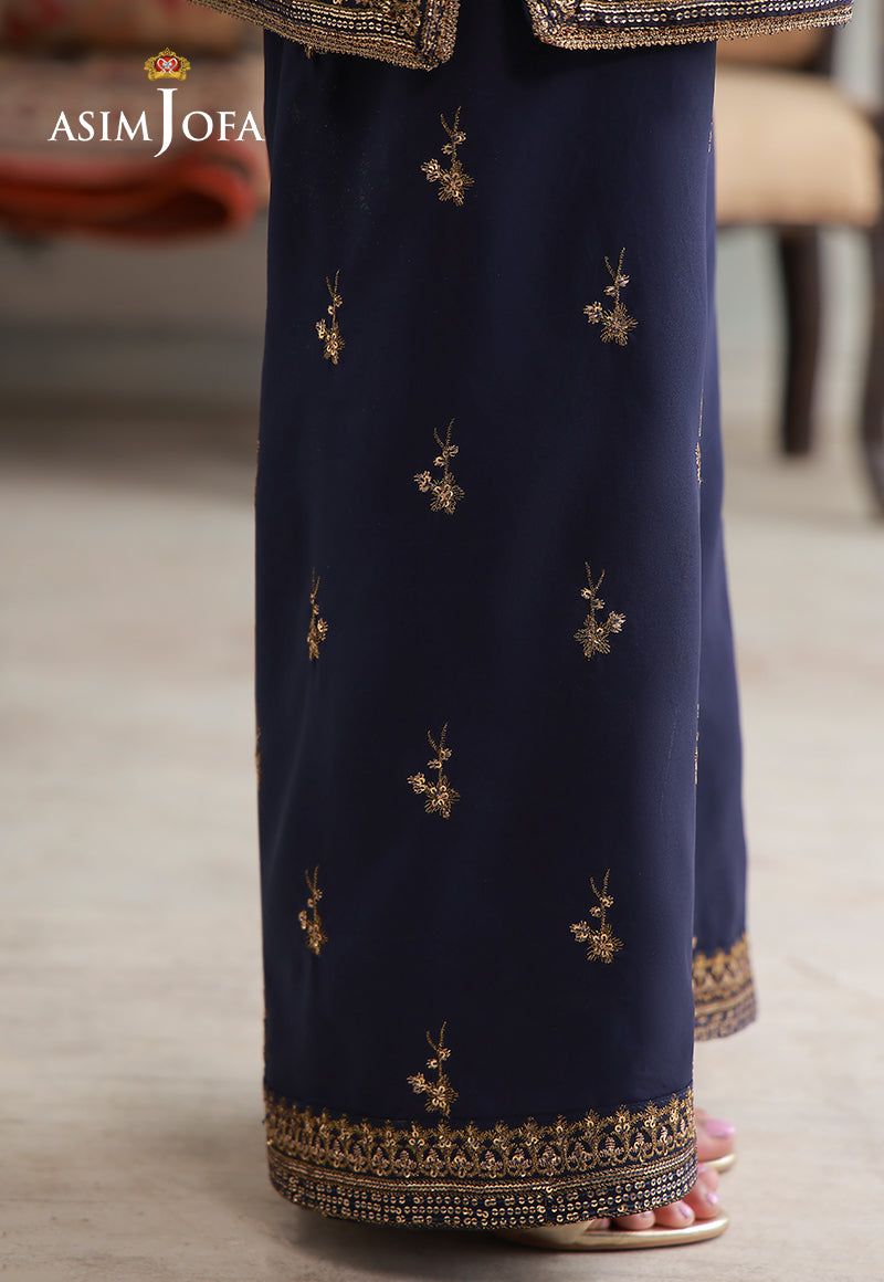 AJLPN-04 Embroidered Poly Silk Stitched 2pcs